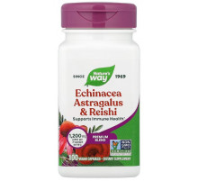 Ехінацея, астрагал і рейші Nature's Way Echinacea Astragalus & Reishi 100 капсул