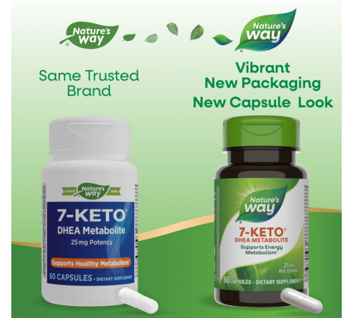 7-Кето Nature's Way 7-KETO DHEA Metabolite 60 веганських капсул