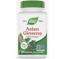Азиатский женьшень Nature`s Way Asian Ginseng 50 капс