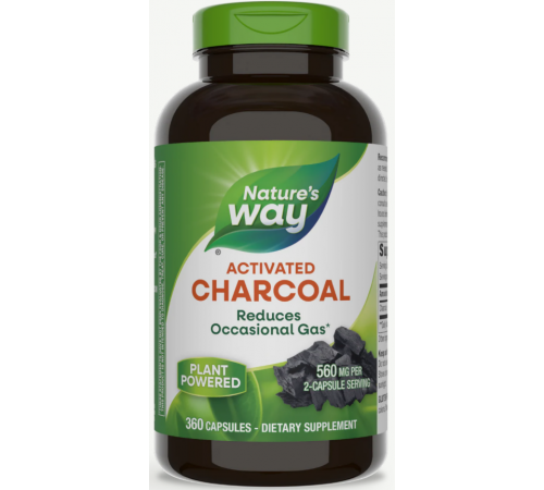Активированный уголь Nature's Way Charcoal Activated 360 капс