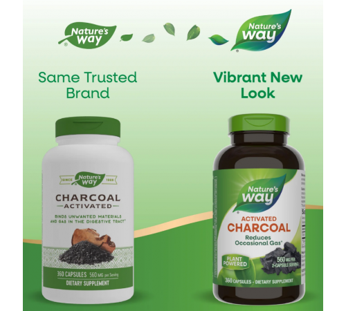 Активированный уголь Nature's Way Charcoal Activated 360 капс
