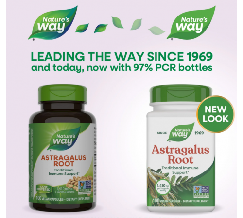 Астрагал Nature's Way Astragalus 1410 мг 100 веганських капсул