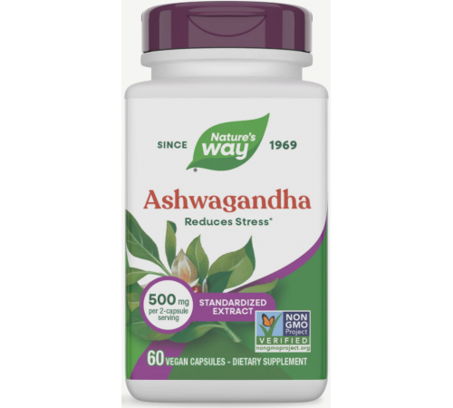 Ашваганда Nature's Way Ashwagandha 500 мг 60 вег капс
