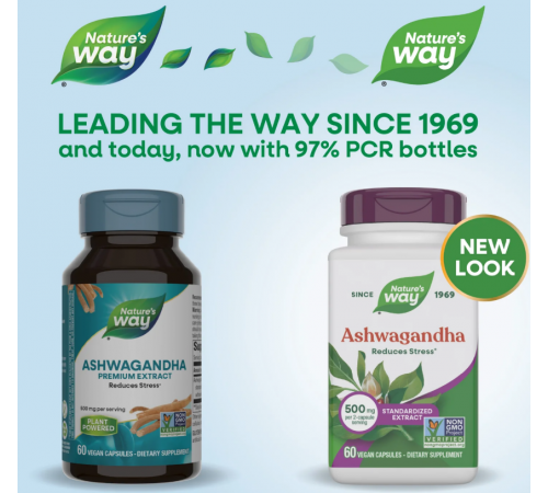 Ашваганда Nature's Way Ashwagandha 500 мг 60 вег капс