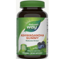 Ашваганда екстракт Nature's Way Ashwagandha Gummies смак ягід 90 цукерок