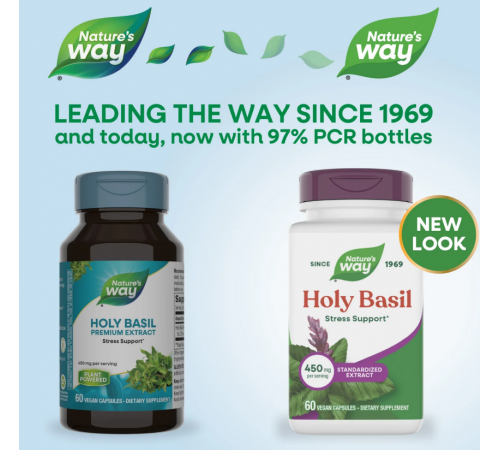 Базилик священный Nature's Way Holy Basil 450 мг 60 капсул