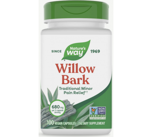 Біла верба кора Natures Way Willow Bark 100 капс