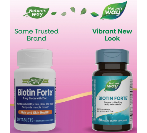 Биотин Nature's Way Biotin Forte 60 таб