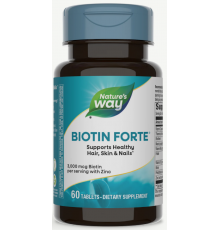 Біотин форте з цинком Nature's Way Biotin Forte with Zinc 3 мг 60 таб