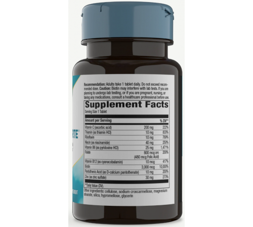 Біотин форте з цинком Nature's Way Biotin Forte with Zinc 3 мг 60 таб