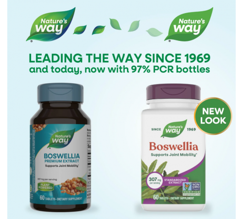 Босвелія Nature's Way Boswellia 60 веганських таблеток
