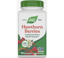 Боярышник Nature's Way Hawthorn Berries 180 веганских капсул