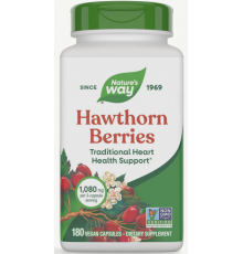 Боярышник Nature's Way Hawthorn Berries 180 веганских капсул