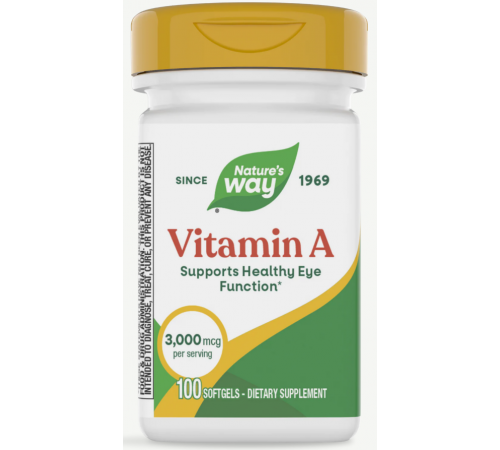 Вітамін A Nature's Way Vitamin A 100 капсул