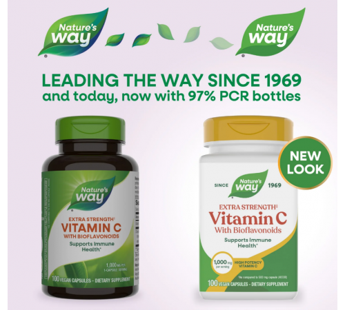 Вітамін C (аскорбінова кислота)  Nature's Way Vitamin C 1000 мг 100 вег капс