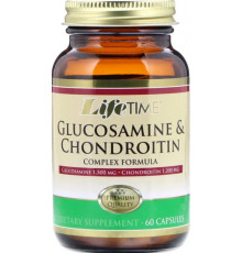 Глюкозамін хондроїтин для суглобів LifeTime Vitamins Glucosamine & Chondroitin 60 кап