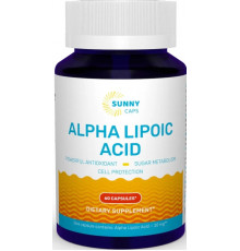 Альфа-ліпоєва кислота Sunny Caps Alpha-Lipoic Acid Powerful 60 капс