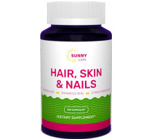 Комплекс шкіра, волосся, нігті Sunny Caps Hair Skin & Nails Complex Powerful 100 капс