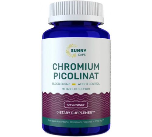 Хром піколінат Sunny Caps Chromium Picolinate Powerful 100 капс