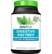 Травні ферменти Zenwise Health Daily Digestive Enzymes with Prebiotics + Probiotics 100 капс