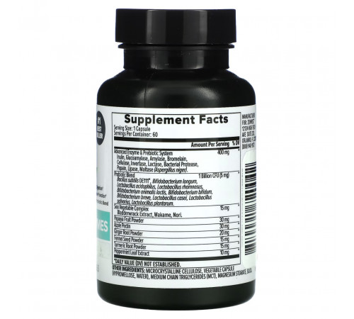 Пробіотики пробіотики ферменти Zenwise Health Daily Digestive Enzymes with Prebiotics + Probiotics 60 капс
