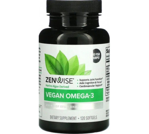 Омега-3 для веганів Zenwise Health Vegan Omega-3 120 капс