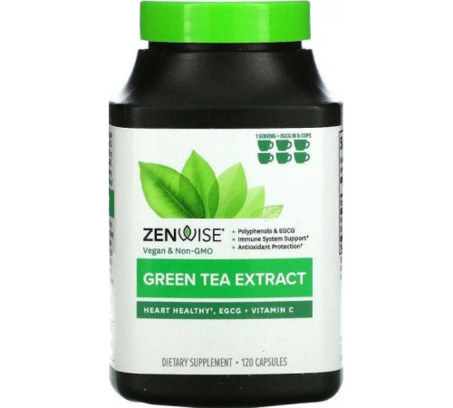 Экстракт зеленого чая для похудения Zenwise Health Green Tea Extract 120 капс
