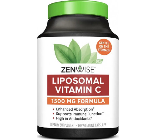Ліпосомальний вітамін C  Zenwise Health Vitamin C 1500 мг 180 капс