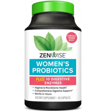Пробіотик для жінок Zenwise Health Women's Probiotic Plus 10 Digestive Enzymes 60 капс