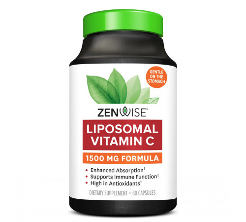 Ліпосомальний вітамін C Zenwise Health Liposomal Vitamin C 1500 мг 60 вег капс