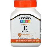 Витамин С 21st Century Chewable Vitamin C 500 мг 110 таб апельсин