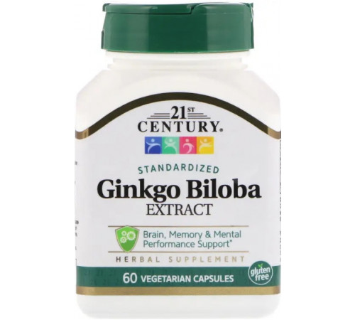 Гинкго билоба 21st Century Ginkgo Biloba 60 капс