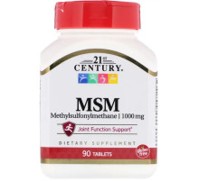 Метилсульфонилметан МСМ 21st Century MSM 1000 мг 90 таб