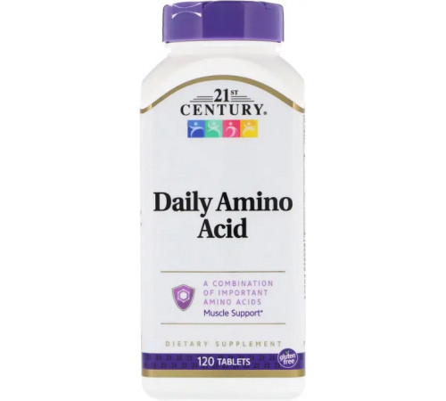 Комплекс амінокислот 21st Century Daily Amino Acid 120 таб