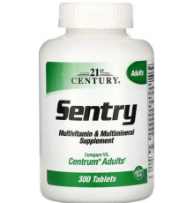 Мультивітаміни і мінерали 21st Century Sentry Multivitamin Multimineral 300 таб