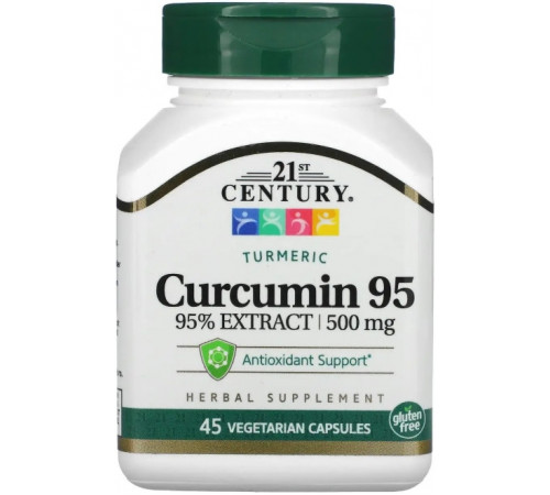Куркумин 95 21st Century Curcumin 95 500 мг 45 капс