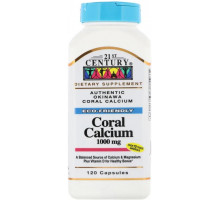 Коралловый кальций 21st Century Coral Calcium 1000 мг 120 капс