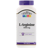 Аргинин 21st Century L-Arginine 1000 мг 100 таб