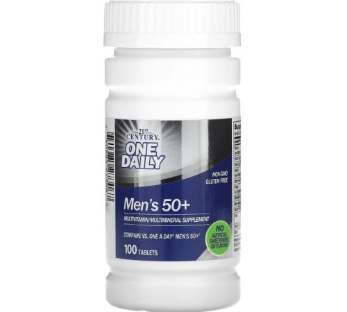 Вітамінний комплекс для чоловіків 50+ 21st Century Multivitamin Multimineral 100 таб