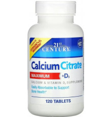 Кальцій Д3 21st Century Calcium + D3 120 таб