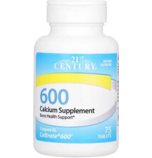 Кальцій 21st Century  Calcium Supplement 600 мг 75 таб