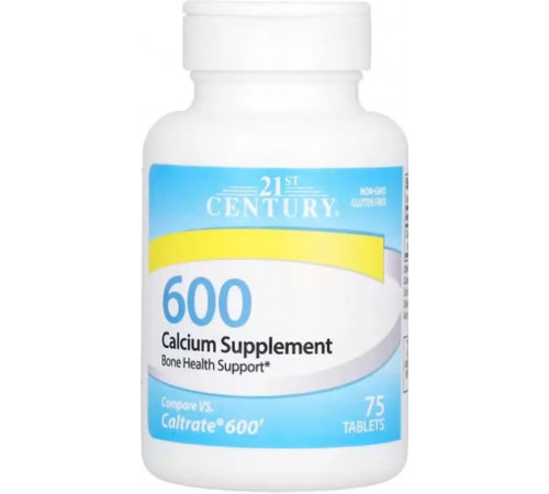 Кальцій 21st Century  Calcium Supplement 600 мг 75 таб