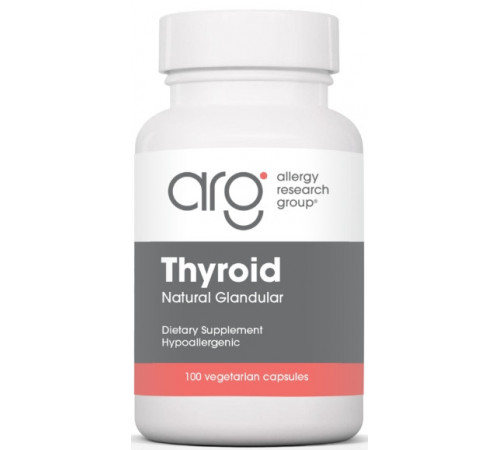 Залізо для підтримки щитовидної залози Allergy Research Group Thyroid Natural Glandular 100 капс