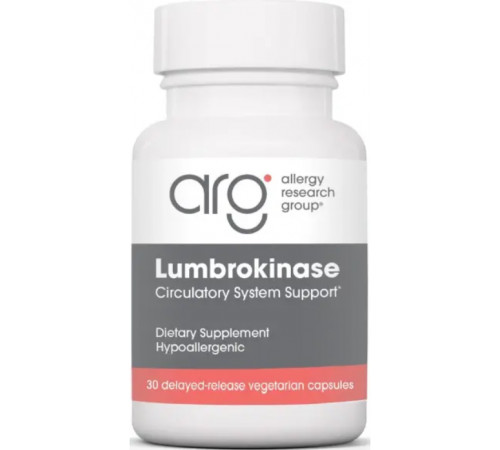 Ламброкиназа Allergy Research Lumbrokinase Group 60 капс