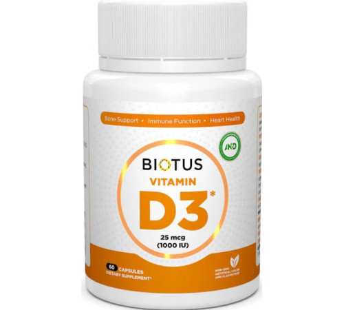Витамин Д3 Biotus Vitamin D3 60 капс