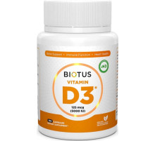 Витамин Д3 (холекальциферол) Biotus Vitamin D3 5000 МЕ 100 капс