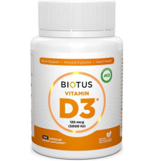Вітамін Д3 (холекальциферол) Biotus Vitamin D3 5000 МЕ 100 капс