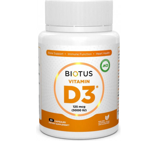 Вітамін Д3 Biotus Vitamin D3 60 капс