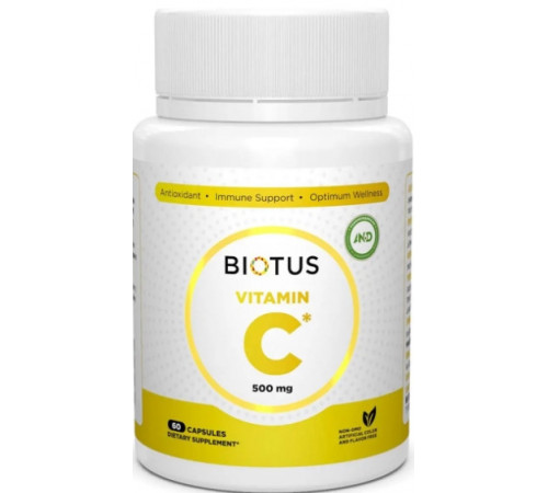 Вітамін С (аскорбінова кислота) Biotus Vitamin C 500 мг 60 капс