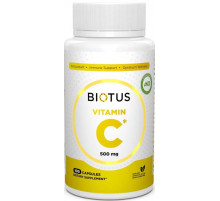Витамин С (аскорбиновая кислота) Biotus Vitamin C 500 мг 100 капс